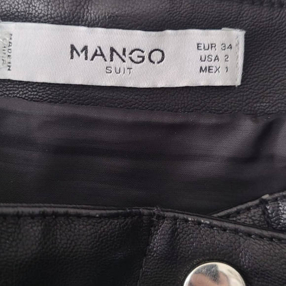 Mango Leather Skirt - Picture 3 of 3